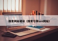 搜索网站建设（搜索引擎seo网站）